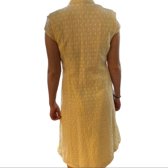 Ecologie Eyelet Lace Cap Sleeve A Line Dress - Picture 2 of 14